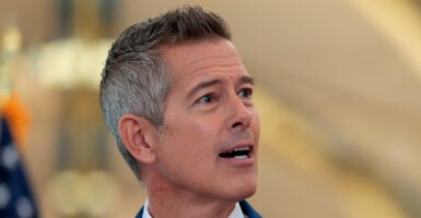 Close-up profile of Sean Duffy.