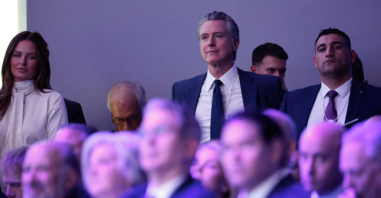 Gavin Newsom Flames out at Davos