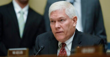 WASHINGTON, DC - JUNE 08: Rep. Pete Sessions (R-TX) speaks during a House Committee on Oversight and Reform hearing on gun violence on June 8, 2022 in Washington, DC. (Photo by Andrew Harnik-Pool/Getty Images)