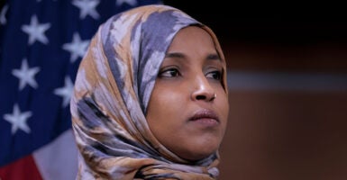Ilhan Omar at press conference