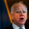 ST. PAUL, MINNESOTA - JANUARY 5: Minnesota Gov. Tim Walz speaks during a press conference at the State Capitol building on January 5, 2026 in St. Paul, Minnesota. Walz announced today that he is abandoning his re-election campaign for governor, blaming scrutiny from President Donald Trump for his decision. (Photo by Stephen Maturen/Getty Images)