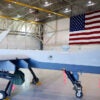 INDIAN SPRINGS, NV - NOVEMBER 17: (EDITORS NOTE: Image has been reviewed by the U.S. Military prior to transmission.) An MQ-9 Reaper remotely piloted aircraft (RPA) is parked in a hanger at Creech Air Force Base on November 17, 2015 in Indian Springs, Nevada. The Pentagon has plans to expand combat air patrols flights by remotely piloted aircraft by as much as 50 percent over the next few years to meet an increased need for surveillance, reconnaissance and lethal airstrikes in more areas around the world. (Photo by Isaac Brekken/Getty Images)