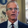 John Thune speaks to reporters in the capitol.