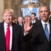 WASHINGTON, DC - JANUARY 20: President-elect Donald Trump, left, and President Barack Obama arrive for Trump's inauguration ceremony at the Capitol in Washington, Friday, Jan. 20, 2017. Trump, a real estate mogul and reality television star who upended American politics and energized voters angry with Washington, will be sworn in as the 45th president of the United States, putting Republicans in control of the White House for the first time in eight years. (Photo by Scott Applewhite - Pool/Getty Images)