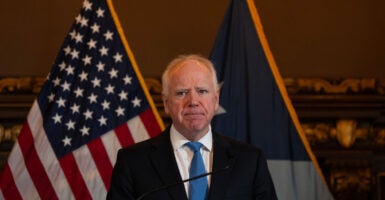 ST. PAUL, MN. - JANUARY 2026: Minnesota Governor Tim Walz announces that he would not be seeking reelection Monday January 5, 2026 at a press conference at the State Capitol in St.Paul, Minn. Walz said that he “came to the conclusion that I can’t give a political campaign my all.” The governor took no questions from reporters at the event. The governor’s announcement comes as Minnesota is confronting one of the largest social services fraud scandals in its history. Federal prosecutors have documented hundreds of millions of dollars’ worth of fraud in state autism services, housing and meals programs, among others. (Photo by Jerry Holt/The Minnesota Star Tribune via Getty Images)