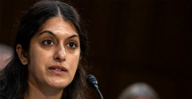 WASHINGTON, DC - JUNE 4: Nisha Verma, an obstetrician-gynecologist and fellow at Physicians for Reproductive Health, testifies during a Senate Committee on Health hearing on 