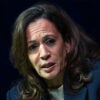 ATLANTA, GEORGIA - OCTOBER 08: Former U.S. Vice President Kamala Harris speaks onstage during her "107 Days" book tour at Tabernacle on October 8, 2025 in Atlanta, Georgia. (Photo by Paras Griffin/Getty Images)