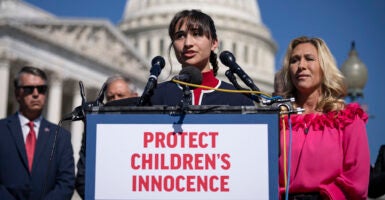 Detransitioner Chloe Cole speaks. A detransitioner like her just won $2 million in a jury verdict that may start to destroy the child mutilation pipeline.