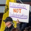 Parental rights protester marches amid concerns about DEI. Lipscomb Academy faces accusations of a hidden DEI and CRT agenda.