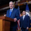 House Majority Whip Tom Emmer (R-MN) speaks at a press conference with other members of House Republican leadership in Washington, DC on January 13, 2026.