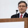 Speaker of the House Mike Johnson, R-La., delivers remarks during the March for Life.