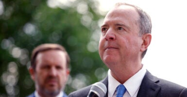 Sen. Adam Schiff, D-Calif., speaks at a press conference