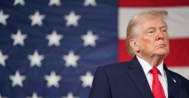 President Donald Trump speaks