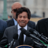 Rep. Shri Thanedar, D-Mich., speaks at a press conference.