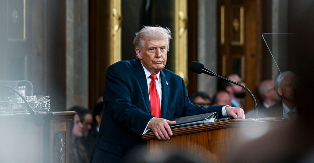 President Donald Trump confronted Democrats for not applauding American heroes in his State of the Union speech.