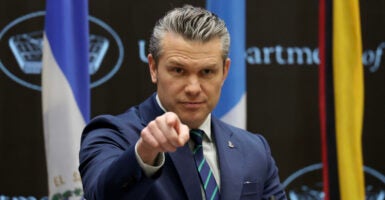 DORAL, FLORIDA - MARCH 05: Defense Secretary Pete Hegseth speaks during the inaugural Americas Counter Cartel Conference at the U.S. Southern Command Headquarters on March 05, 2026 in Doral, Florida. The conference is being held to address narco-terrorism with regional defense and security leaders from the Caribbean, Central America, and South America. (Photo by Joe Raedle/Getty Images)