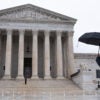 WASHINGTON, DC - FEBRUARY 20: The US Supreme Court as seen on February 20, 2026 in Washington, DC. The Supreme Court struck down the legality of President Trump's tariffs in a 6-3 ruling. (Photo by Aaron Schwartz/Getty Images)