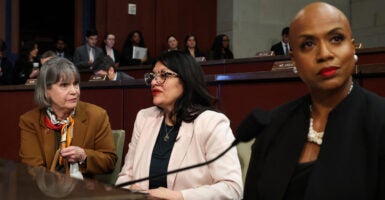 Ayanna Pressley and Rashida Tlaib.