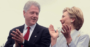 Bill and Hillary Clinton in 2000.