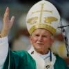 Pope John Paul II waving