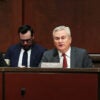 WASHINGTON, DC - MARCH 04: Chairman Rep. James Comer (R-KY) (C) speaks during a House Oversight and Government Reform Committee hearing in the U.S. Capitol Building on March 04, 2026 in Washington, DC. The committee held the hearing to examine the alleged misuse of federal funds intended for Minnesota social services and Medicaid programs. (Photo by Anna Moneymaker/Getty Images)
