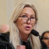 Rep. Marjorie Taylor Greene (R-GA) speaks during a hearing with the House Committee on Homeland Security in the Cannon House Office Building on December 11, 2025 in Washington, DC.
