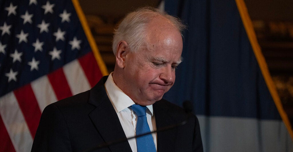 Minnesota Gov. Tim Walz looks disappointed. A new fraud scandal has emerged in Minneapolis regarding autism.