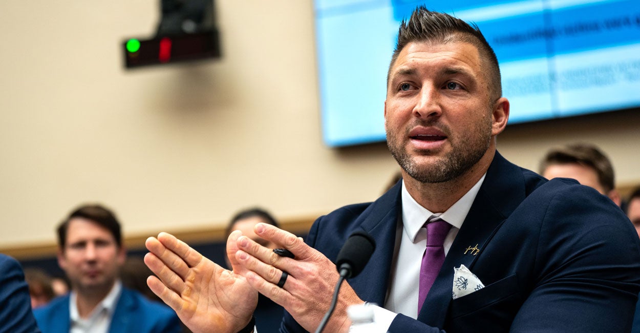 EXCLUSIVE: Tim Tebow to Expose Child Trafficking Crisis in Capitol Hill Testimony