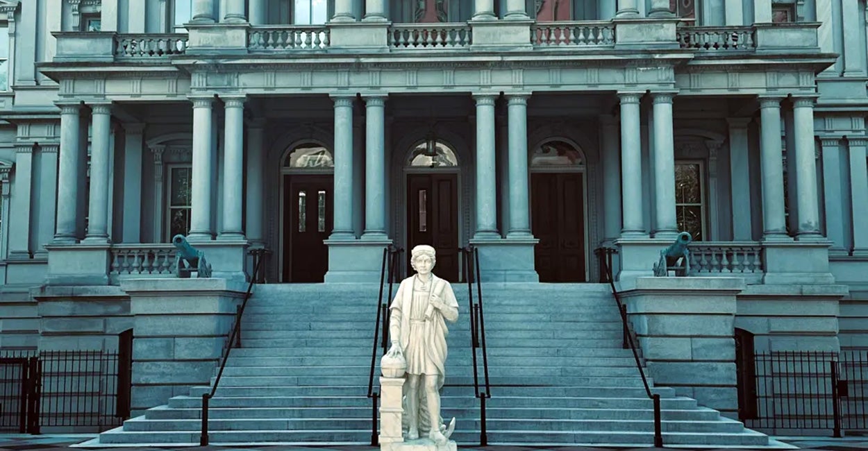 Battered Christopher Columbus Statue Resurrected by White House