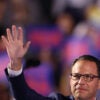 Pennsylvania Gov. Josh Shapiro waves.