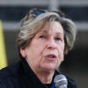 WASHINGTON, DC - MARCH 13: President of the American Federation of Teachers, Randi Weingarten speaks during a rally in front of the Department of Education to protest budget cuts on March 13, 2025 in Washington, DC. On Monday, the House passed a continuing resolution that would cut over $1 billion from D.C.'s budget, potentially leading to layoffs and reduced public safety, school, and transportation services. (Photo by Kayla Bartkowski/Getty Images)
