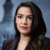 Alexandria Ocasio Cortez speaks to reporters at the United States capitol.