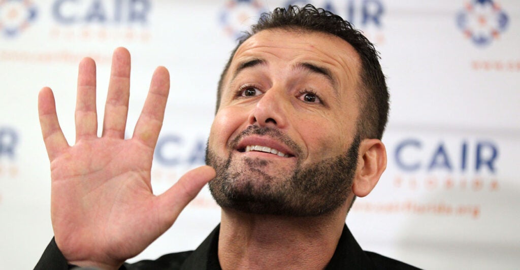 Hamdi Swelim at a CAIR event.