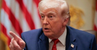 WASHINGTON, DC - MARCH 26: U.S. President Donald Trump speaks during a Cabinet meeting in the Cabinet Room of the White House on March 26, 2026 in Washington, DC. This is Trump's second Cabinet meeting of 2026 and the first since the United States and Israel began attacking Iran on February 28. (Photo by Chip Somodevilla/Getty Images)