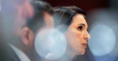 Tulsi Gabbard testifies during a House Select Intelligence Committee hearing.