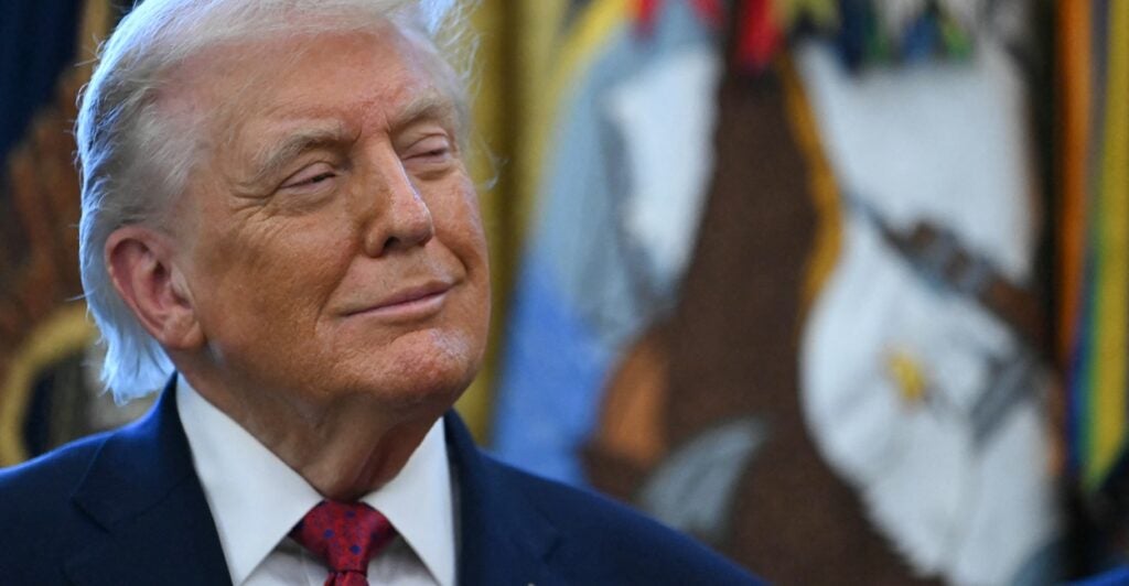 Donald Trump smiling