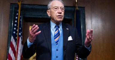 UNITED STATES - NOVEMBER 19: Chairman Sen. Chuck Grassley, R-Iowa, is seen during a Senate Judiciary Committee confirmation hearing for judicial nominees in Dirksen building on Wednesday, November 19, 2025. Tom Williams/CQ-Roll Call, Inc via Getty Images)
