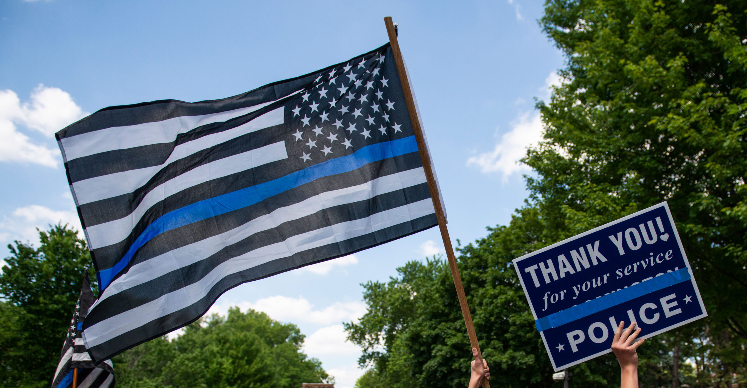 Teacher Reportedly Forced to Remove Pro-Police Flag While BLM, Pride Flags Allowed