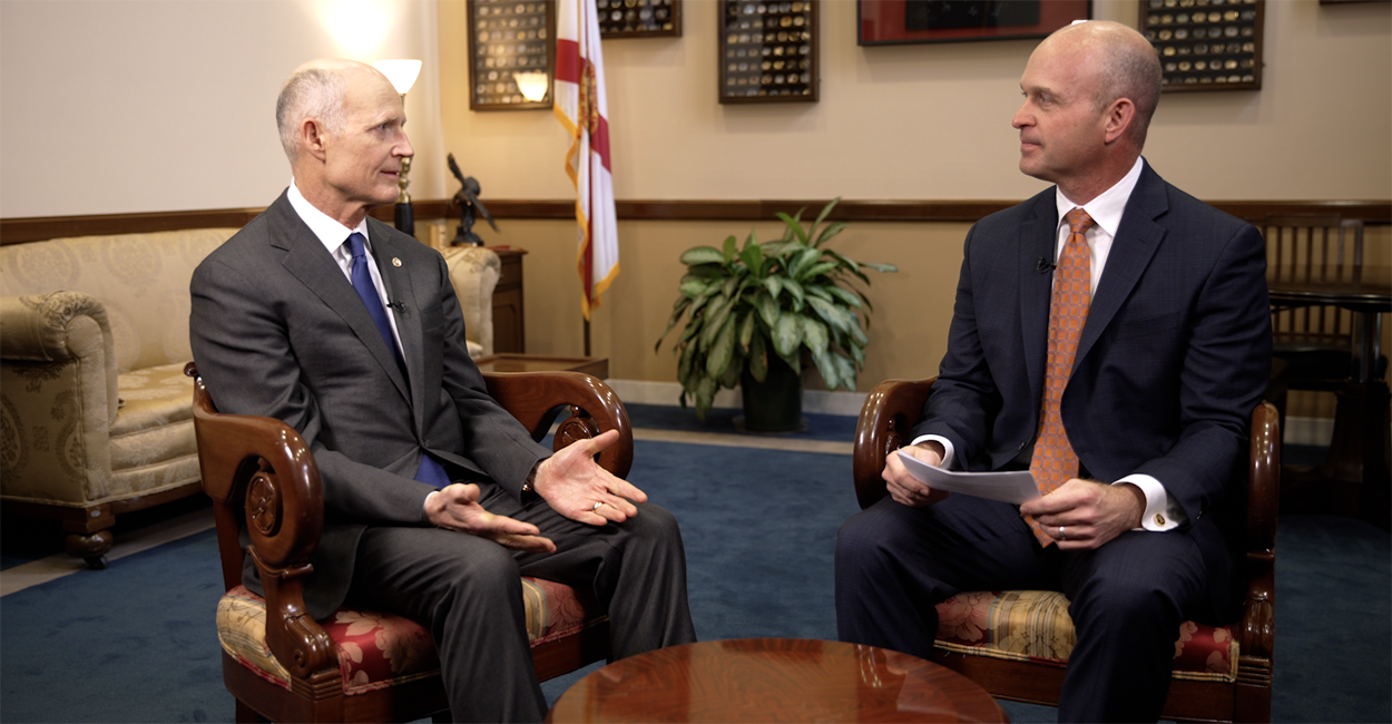 'Media Need to Start Showing Up' on Evidence of Democrats' Spying, Sen. Rick Scott Says