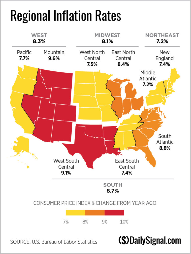 2 Charts Show Inflation’s Toll Depends on Where You Live