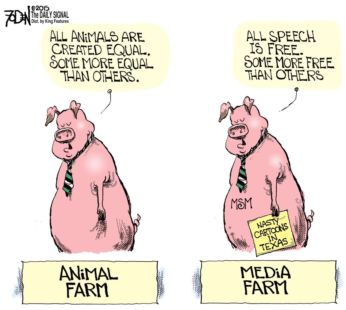 Cartoon: Feeding Frenzy on Free Speech 1 Cartoon: Feeding Frenzy on Free Speech
