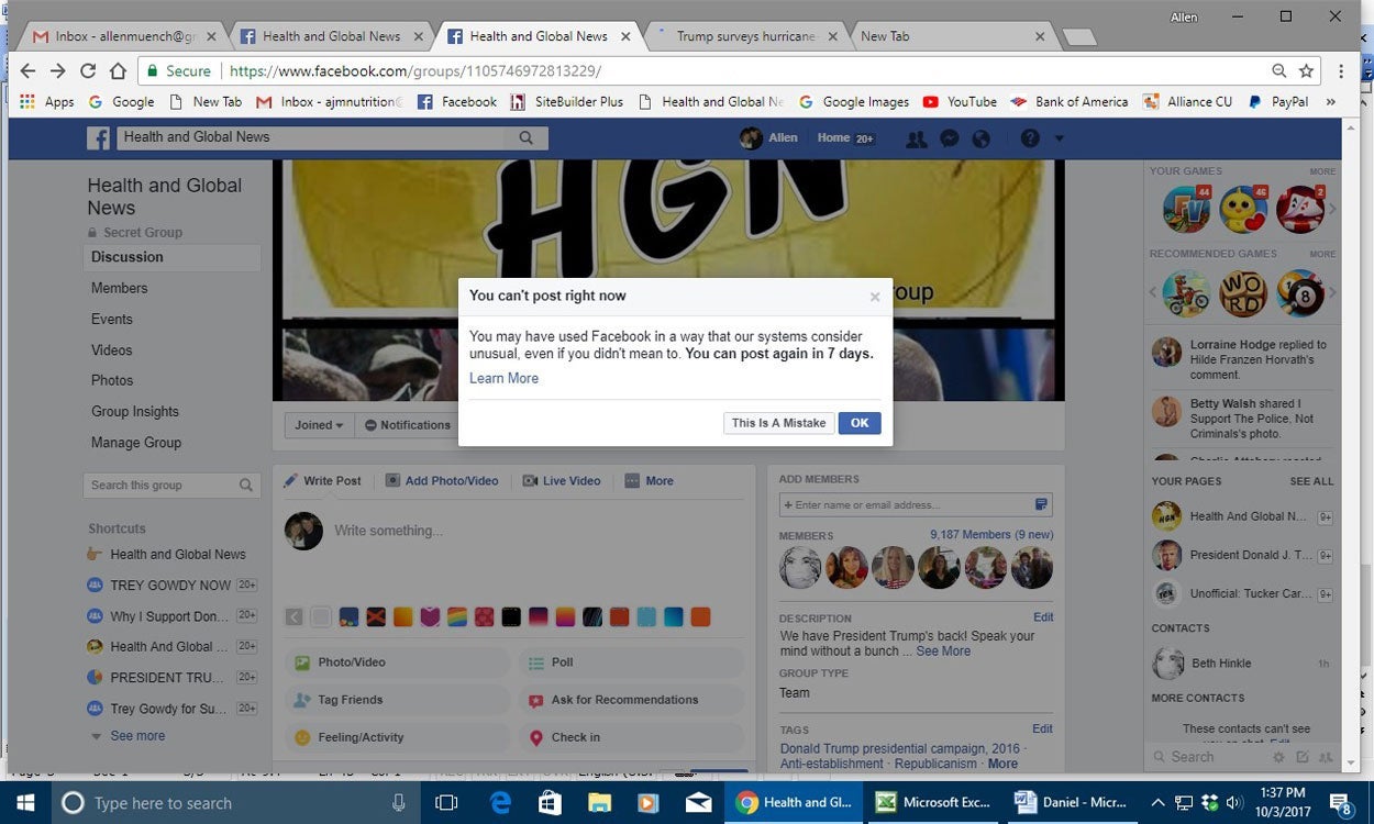 Facebook Censors His Conservative Posts, Retired Accountant Contends