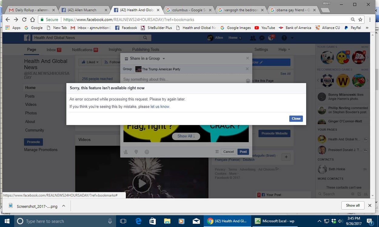 Facebook Censors His Conservative Posts, Retired Accountant Contends