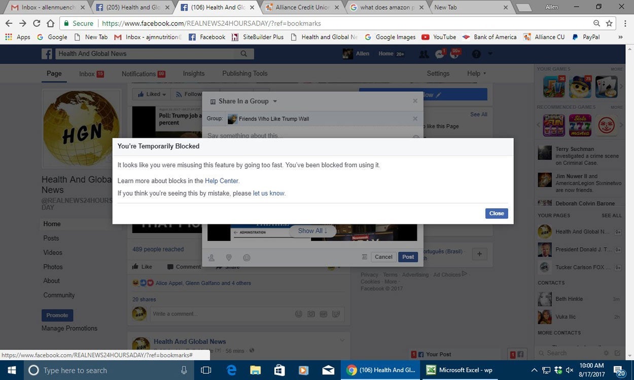 Facebook Censors His Conservative Posts, Retired Accountant Contends