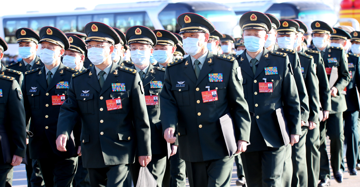 China military width=