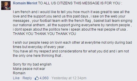 'We Witnessed the Horror': 15 Comments From Band's Facebook Post After the Paris Attacks 2 'We Witnessed the Horror': 15 Comments From Band's Facebook Post After the Paris Attacks