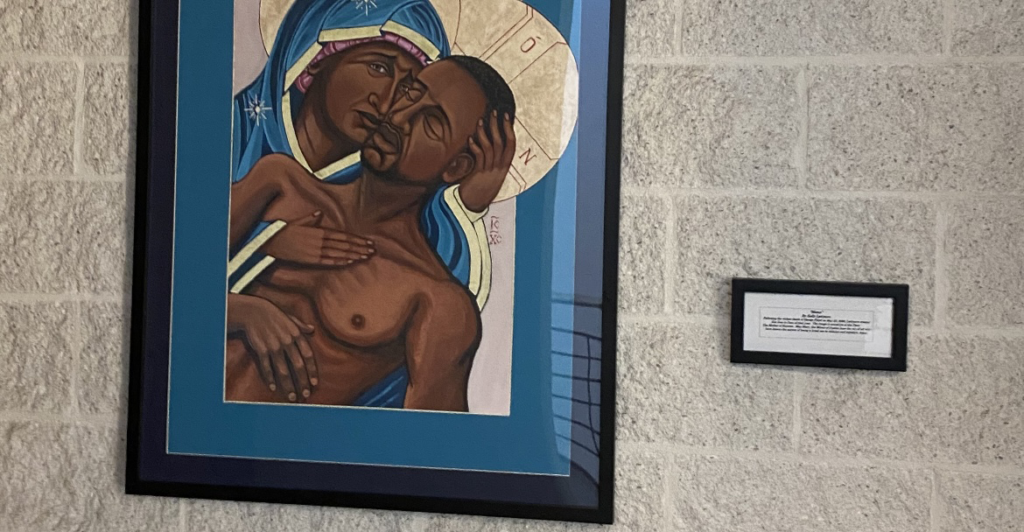 Students at Catholic University in Uproar Over ‘Blasphemous, Offensive’ Painting of George Floyd and the Virgin Mary