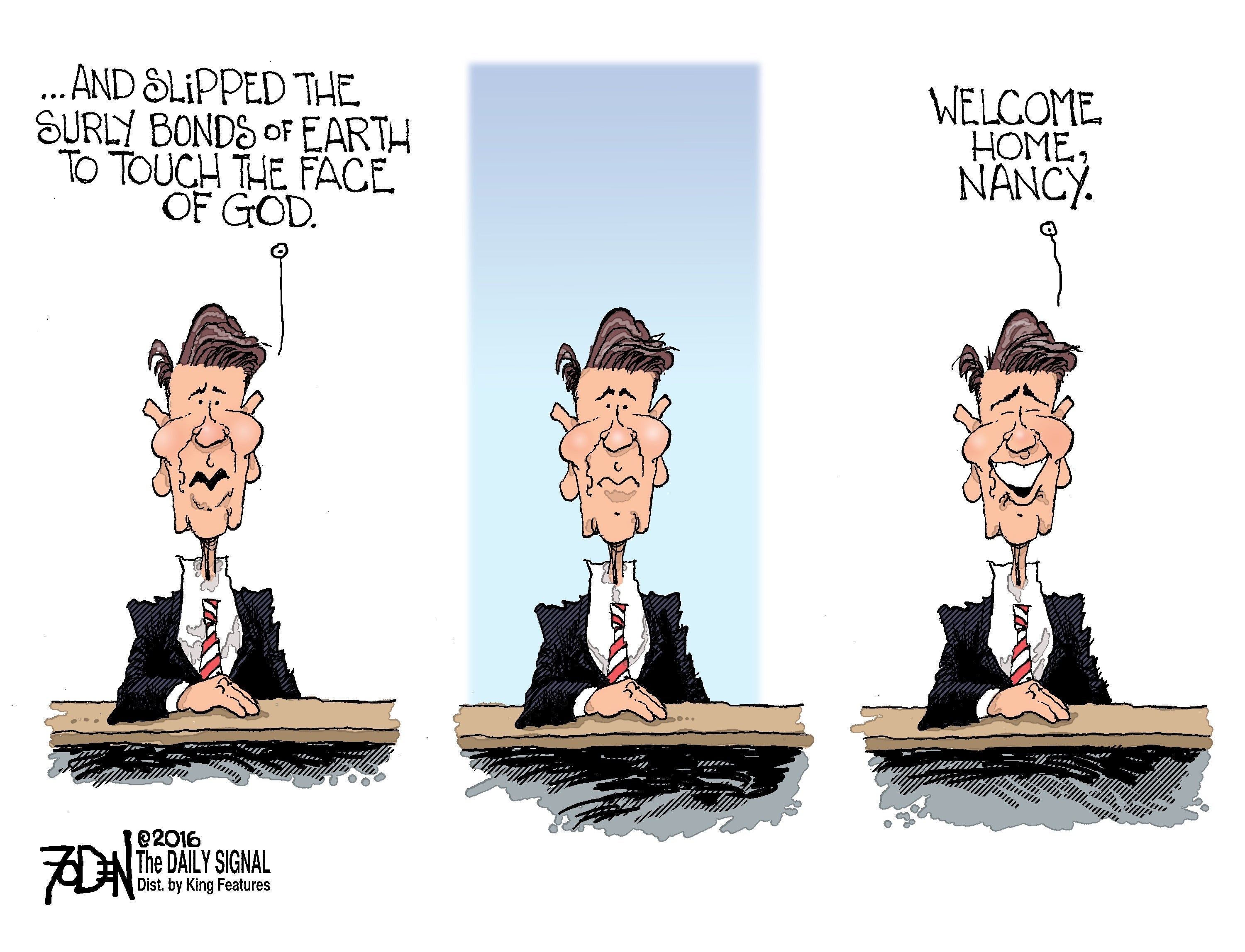Cartoon: Welcome Home, Nancy 1 Cartoon: Welcome Home, Nancy