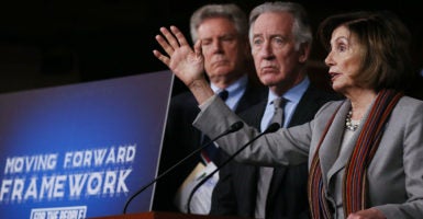 Pelosi Democrats Moving Forward infrastructure package