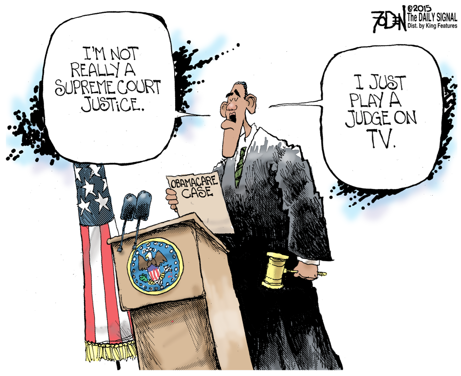 Cartoon: Obama and the Supreme Court 1 Cartoon: Obama and the Supreme Court